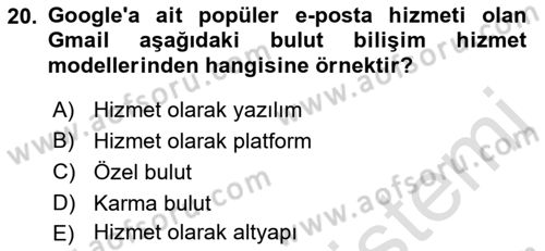 Programlamada Yeni Eğilimler Dersi 2022 - 2023 Yılı Yaz Okulu Sınav Soruları 20. Soru