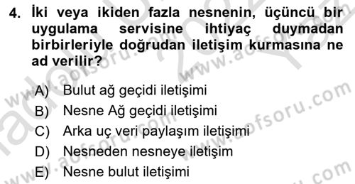 Programlamada Yeni Eğilimler Dersi 2022 - 2023 Yılı Yaz Okulu Sınav Soruları 4. Soru