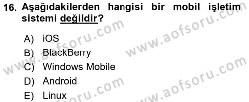 Programlamada Yeni Eğilimler Dersi 2023 - 2024 Yılı (Vize) Ara Sınav Soruları 16. Soru