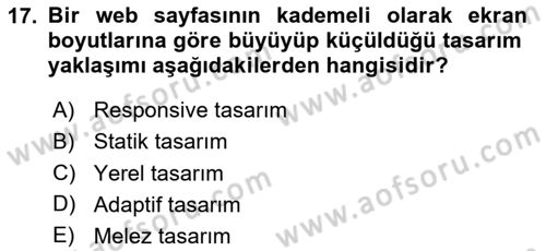 Programlamada Yeni Eğilimler Dersi 2023 - 2024 Yılı (Vize) Ara Sınav Soruları 17. Soru
