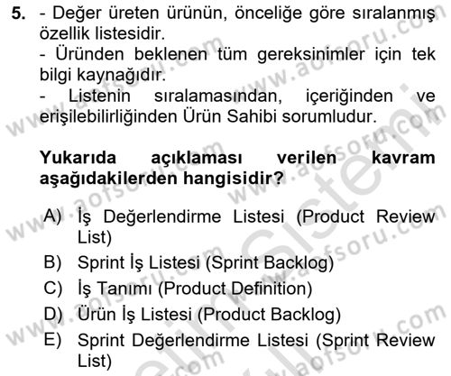 Programlamada Yeni Eğilimler Dersi 2023 - 2024 Yılı (Vize) Ara Sınav Soruları 5. Soru
