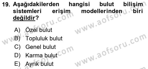 Programlamada Yeni Eğilimler Dersi 2023 - 2024 Yılı (Final) Dönem Sonu Sınav Soruları 19. Soru