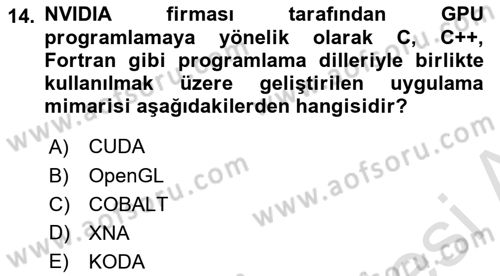 Programlamada Yeni Eğilimler Dersi 2023 - 2024 Yılı Yaz Okulu Sınav Soruları 14. Soru