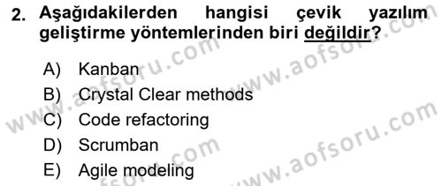 Programlamada Yeni Eğilimler Dersi 2023 - 2024 Yılı Yaz Okulu Sınav Soruları 2. Soru