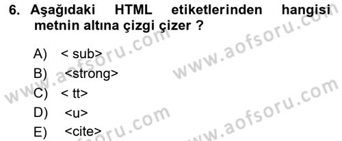 Programlamada Yeni Eğilimler Dersi 2023 - 2024 Yılı Yaz Okulu Sınav Soruları 6. Soru