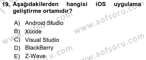 Programlamada Yeni Eğilimler Dersi 2024 - 2025 Yılı (Vize) Ara Sınav Soruları 19. Soru