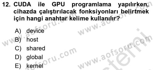 Programlamada Yeni Eğilimler Dersi 2024 - 2025 Yılı (Final) Dönem Sonu Sınav Soruları 12. Soru
