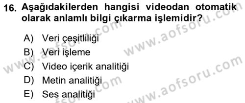 Programlamada Yeni Eğilimler Dersi 2024 - 2025 Yılı (Final) Dönem Sonu Sınav Soruları 16. Soru