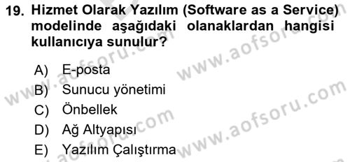 Programlamada Yeni Eğilimler Dersi 2024 - 2025 Yılı (Final) Dönem Sonu Sınav Soruları 19. Soru