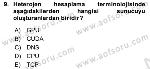 Programlamada Yeni Eğilimler Dersi 2024 - 2025 Yılı (Final) Dönem Sonu Sınav Soruları 9. Soru