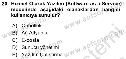 Programlamada Yeni Eğilimler Dersi 2024 - 2025 Yılı Yaz Okulu Sınav Soruları 20. Soru