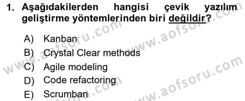 Programlamada Yeni Eğilimler Dersi 2025 - 2026 Yılı (Vize) Ara Sınav Soruları 1. Soru