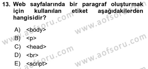 Programlamada Yeni Eğilimler Dersi 2025 - 2026 Yılı (Vize) Ara Sınav Soruları 13. Soru