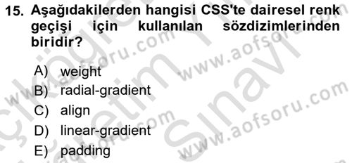 Programlamada Yeni Eğilimler Dersi 2025 - 2026 Yılı (Vize) Ara Sınav Soruları 15. Soru