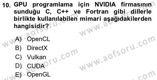 Programlamada Yeni Eğilimler Dersi 2025 - 2026 Yılı (Final) Dönem Sonu Sınav Soruları 10. Soru