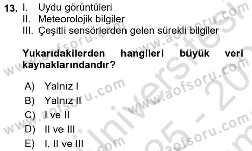 Programlamada Yeni Eğilimler Dersi 2025 - 2026 Yılı (Final) Dönem Sonu Sınav Soruları 13. Soru