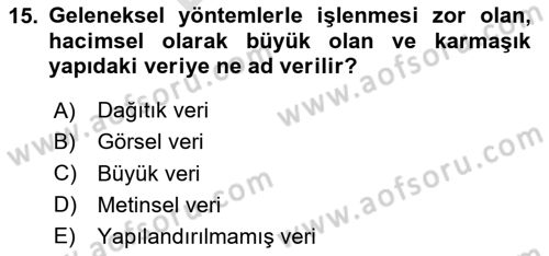 Programlamada Yeni Eğilimler Dersi 2025 - 2026 Yılı (Final) Dönem Sonu Sınav Soruları 15. Soru