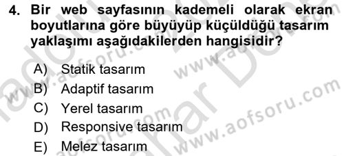 Programlamada Yeni Eğilimler Dersi 2025 - 2026 Yılı (Final) Dönem Sonu Sınav Soruları 4. Soru
