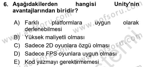 Programlamada Yeni Eğilimler Dersi 2025 - 2026 Yılı (Final) Dönem Sonu Sınav Soruları 6. Soru