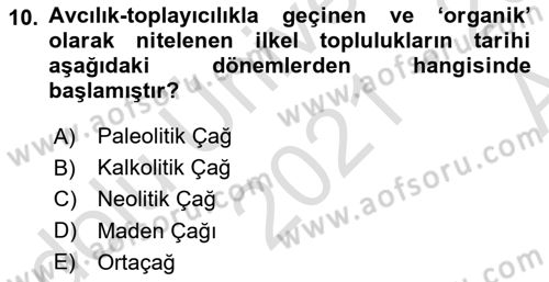 Çevre Bilimleri Dersi 2021 - 2022 Yılı (Vize) Ara Sınav Soruları 10. Soru