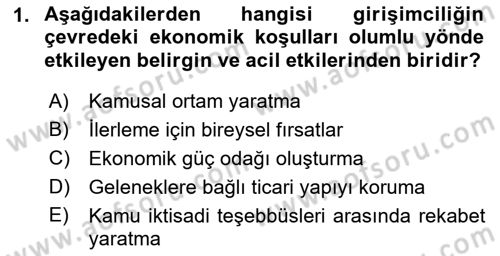 Yerel Ekonomik Kalkınma Dersi 2021 - 2022 Yılı Yaz Okulu Sınav Soruları 1. Soru
