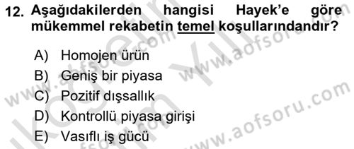 Yerel Ekonomik Kalkınma Dersi 2022 - 2023 Yılı Yaz Okulu Sınav Soruları 12. Soru
