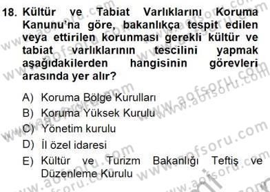 Belediye, İmar ve Gayrimenkul Mevzuatı Dersi 2012 - 2013 Yılı (Final) Dönem Sonu Sınav Soruları 18. Soru