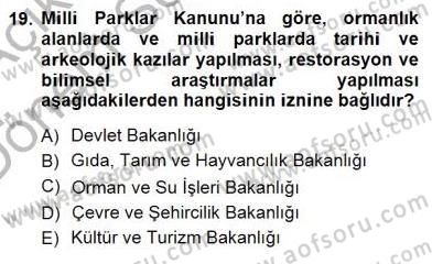 Belediye, İmar ve Gayrimenkul Mevzuatı Dersi 2012 - 2013 Yılı (Final) Dönem Sonu Sınav Soruları 19. Soru