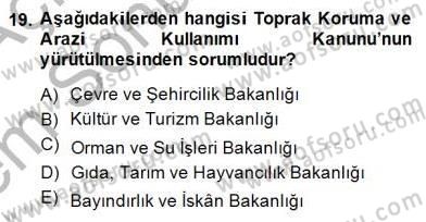 Belediye, İmar ve Gayrimenkul Mevzuatı Dersi 2013 - 2014 Yılı (Final) Dönem Sonu Sınav Soruları 19. Soru