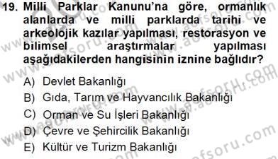 Belediye, İmar ve Gayrimenkul Mevzuatı Dersi 2013 - 2014 Yılı Tek Ders Sınavı 19. Soru