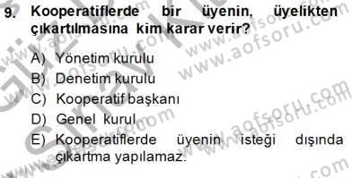 Belediye, İmar ve Gayrimenkul Mevzuatı Dersi 2014 - 2015 Yılı (Final) Dönem Sonu Sınav Soruları 9. Soru