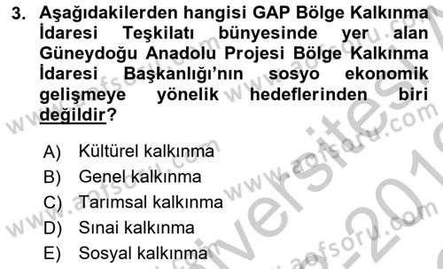 Belediye, İmar ve Gayrimenkul Mevzuatı Dersi 2018 - 2019 Yılı Yaz Okulu Sınav Soruları 3. Soru