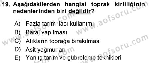 Belediye, İmar ve Gayrimenkul Mevzuatı Dersi 2024 - 2025 Yılı (Vize) Ara Sınav Soruları 19. Soru