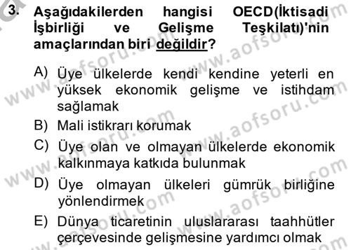 Şehircilik Dersi 2014 - 2015 Yılı (Final) Dönem Sonu Sınav Soruları 3. Soru