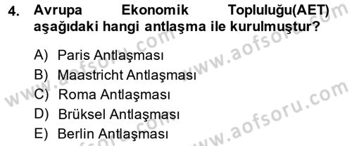Şehircilik Dersi 2014 - 2015 Yılı Tek Ders Sınav Soruları 4. Soru